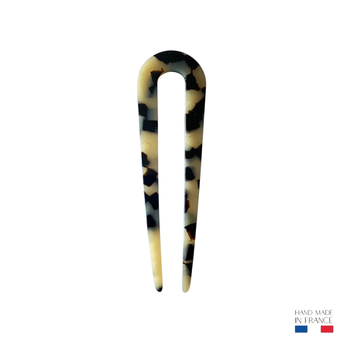 Épingle à chignon 10 cm - Écaille claire