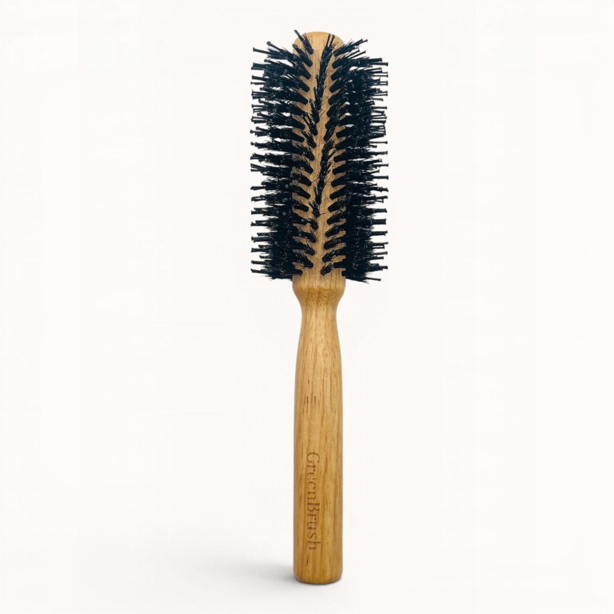 Brosse ronde de brushing en hêtre et poils mixtes