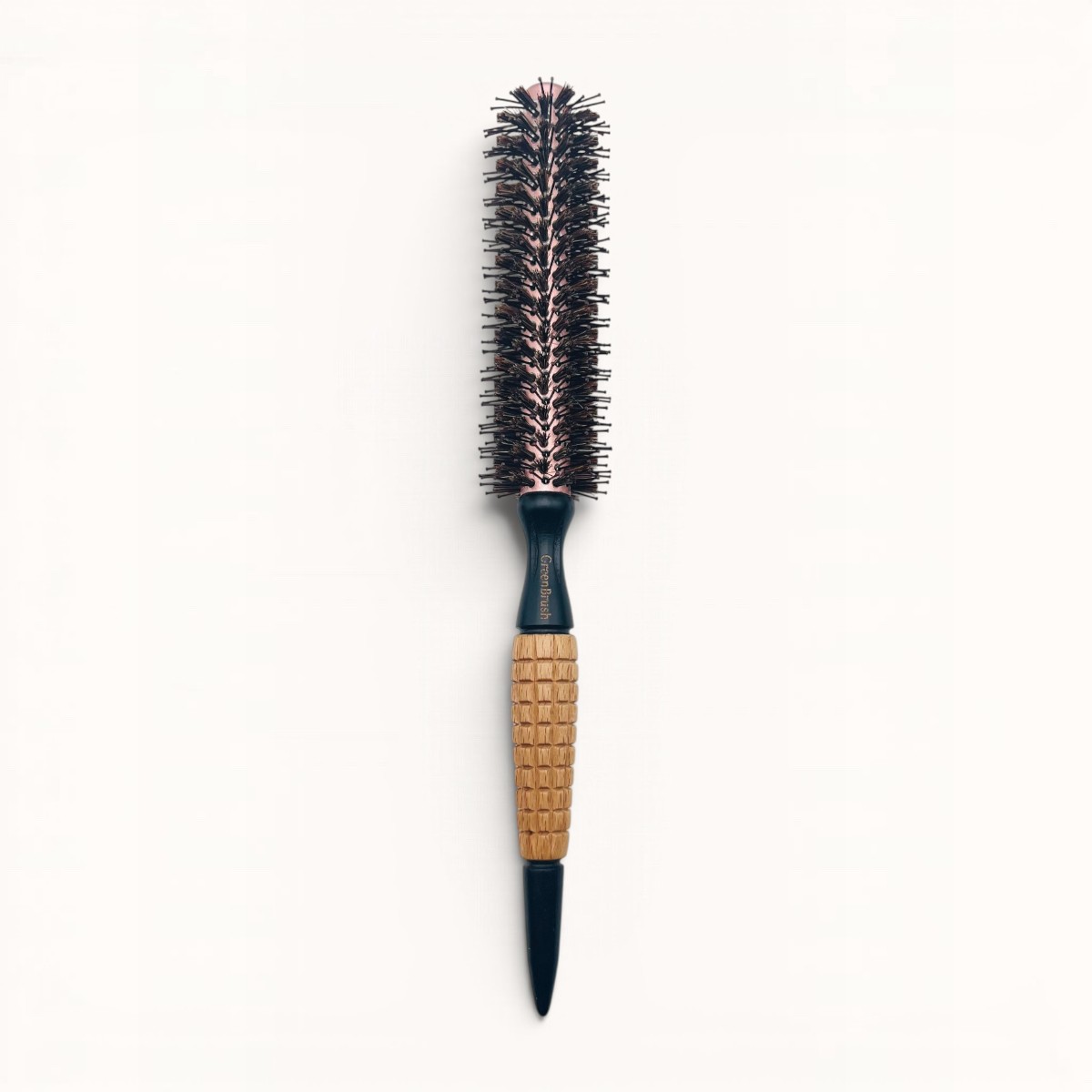 Brosse ronde de brushing en bois à manche long – 2 diamètres