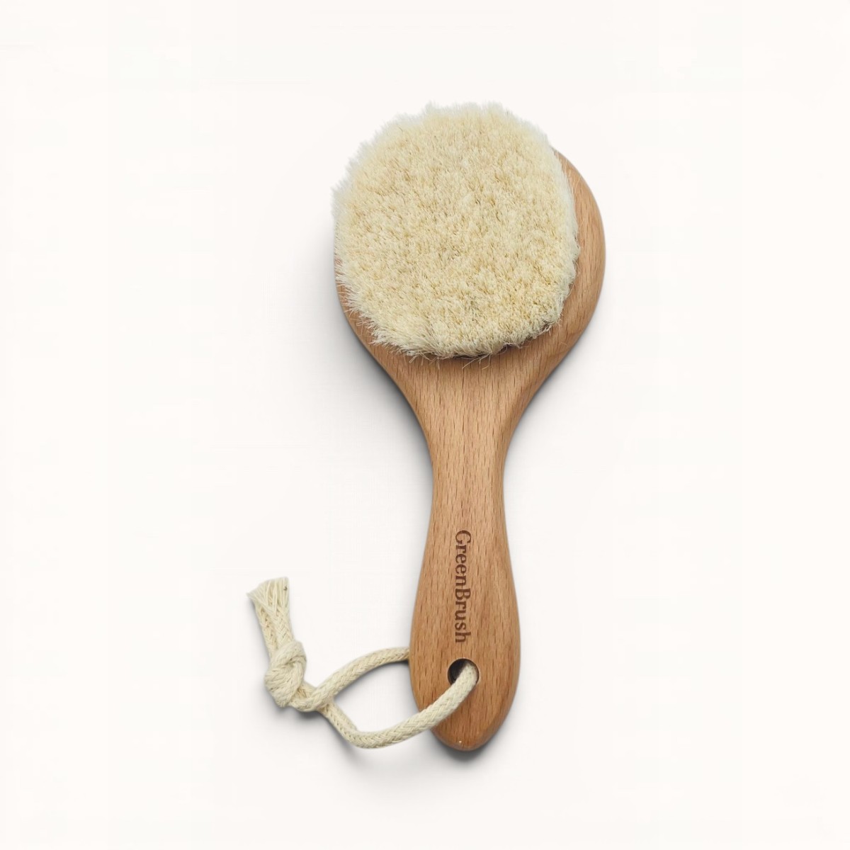 Brosse bébé ronde ultra-douce en hêtre naturel