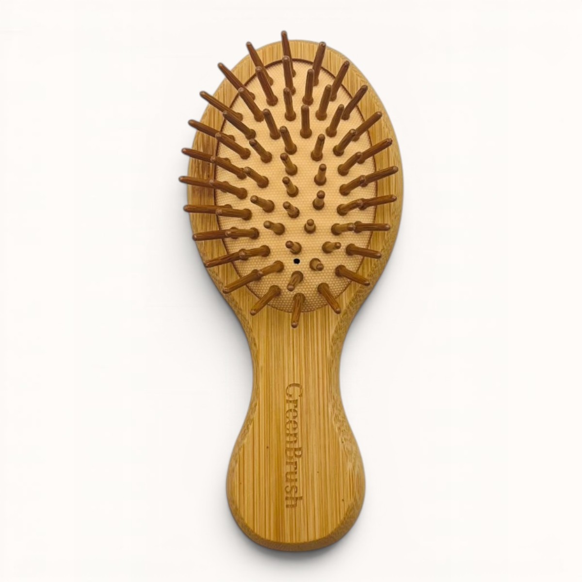 Mini brosse de voyage en bambou avec picots