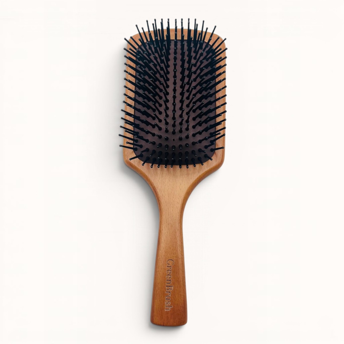 Brosse paddle pneumatique en érable et picots en silicone