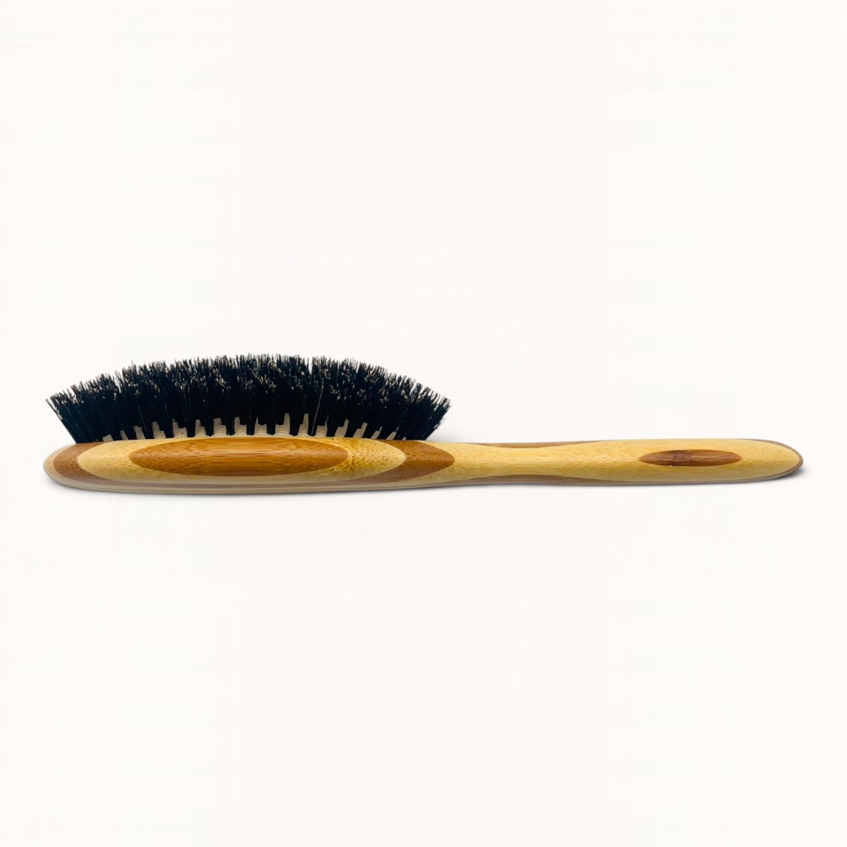 BROSSE A CHEVEUX OVALE BOIS POIL DE SANGLIER RAYEE11