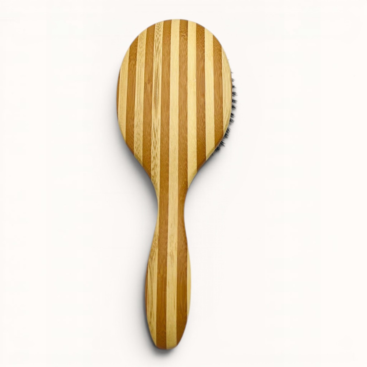 GRANDE BROSSE A CHEVEUX RONDE BOIS POIL DE SANGLIER RAYEE12