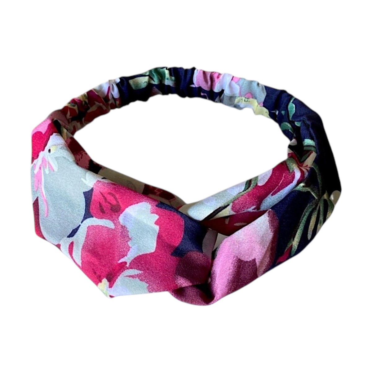 bandeau-cheveux-croise-bleu-marine-fleuri-multicolore