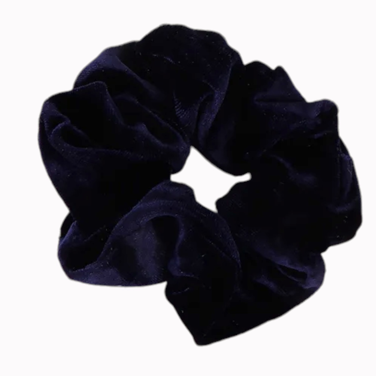 Chouchou cheveux velours xl bleu marine