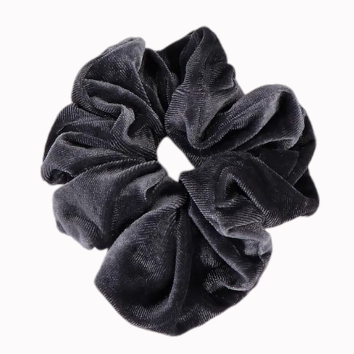 Chouchou cheveux velours xl gris