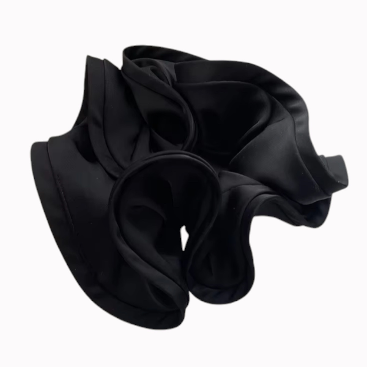 Chouchou cheveux satine noir