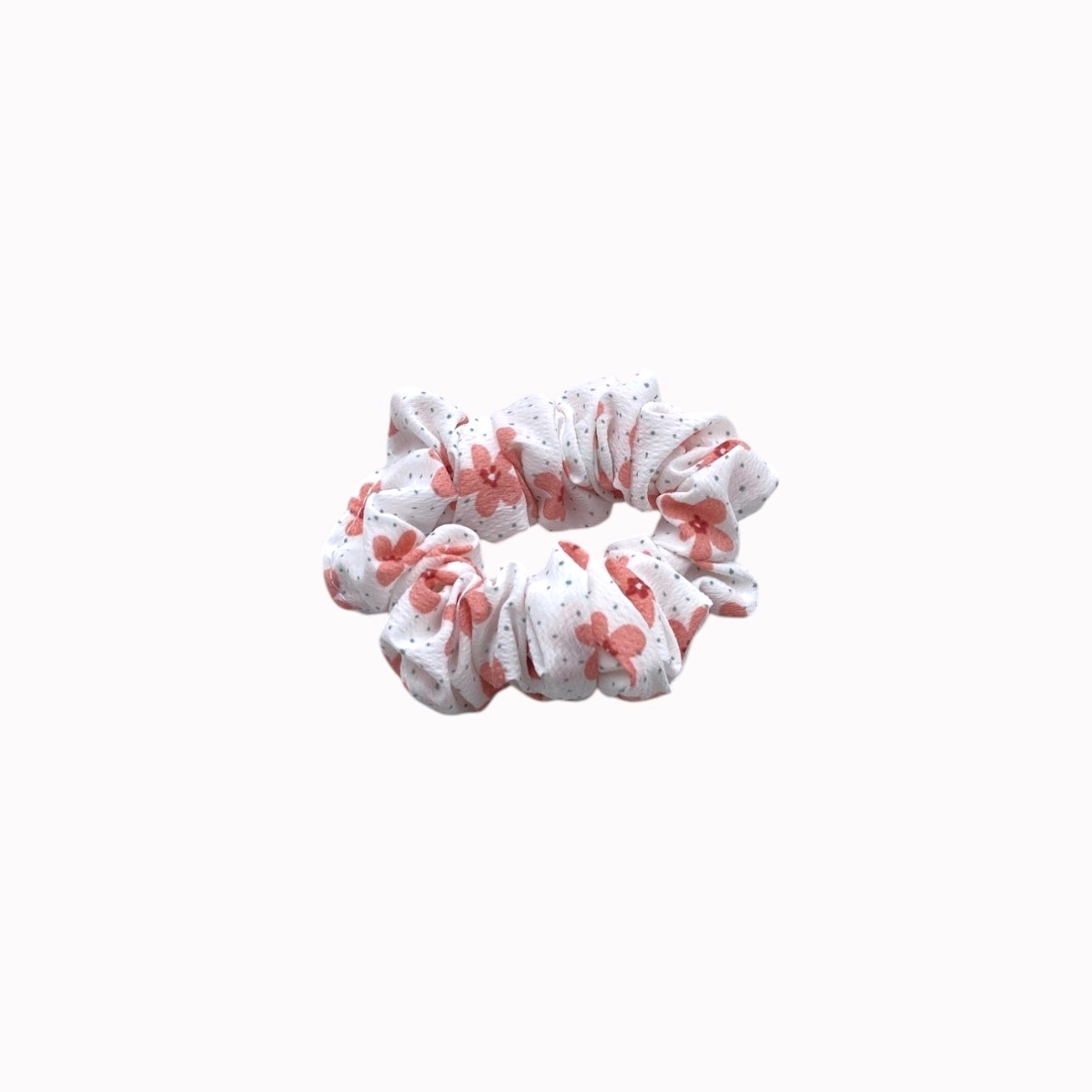 Chouchou cheveux 8 fleurs rose