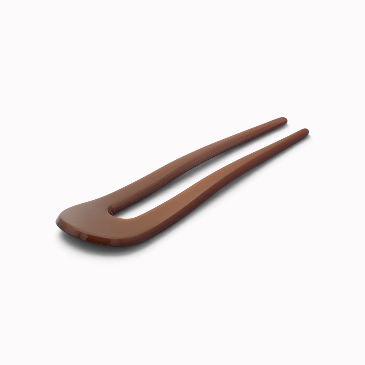 Épingle à chignon 9,5 cm amande grillée - vue de côté