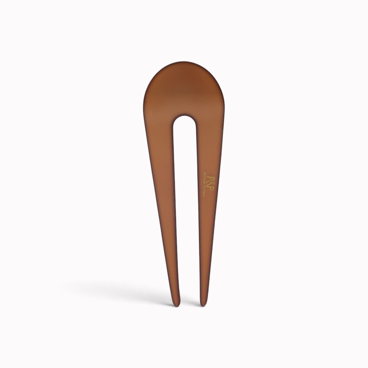 Épingle à chignon 9,5 cm amande grillée - verso