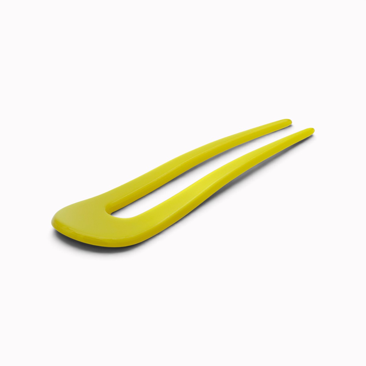 Épingle à chignon 9,5 cm jaune - vue de côté