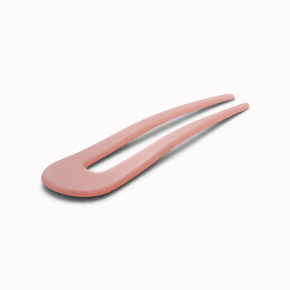 Épingle à chignon 9,5 cm rose pâle - vue de côté