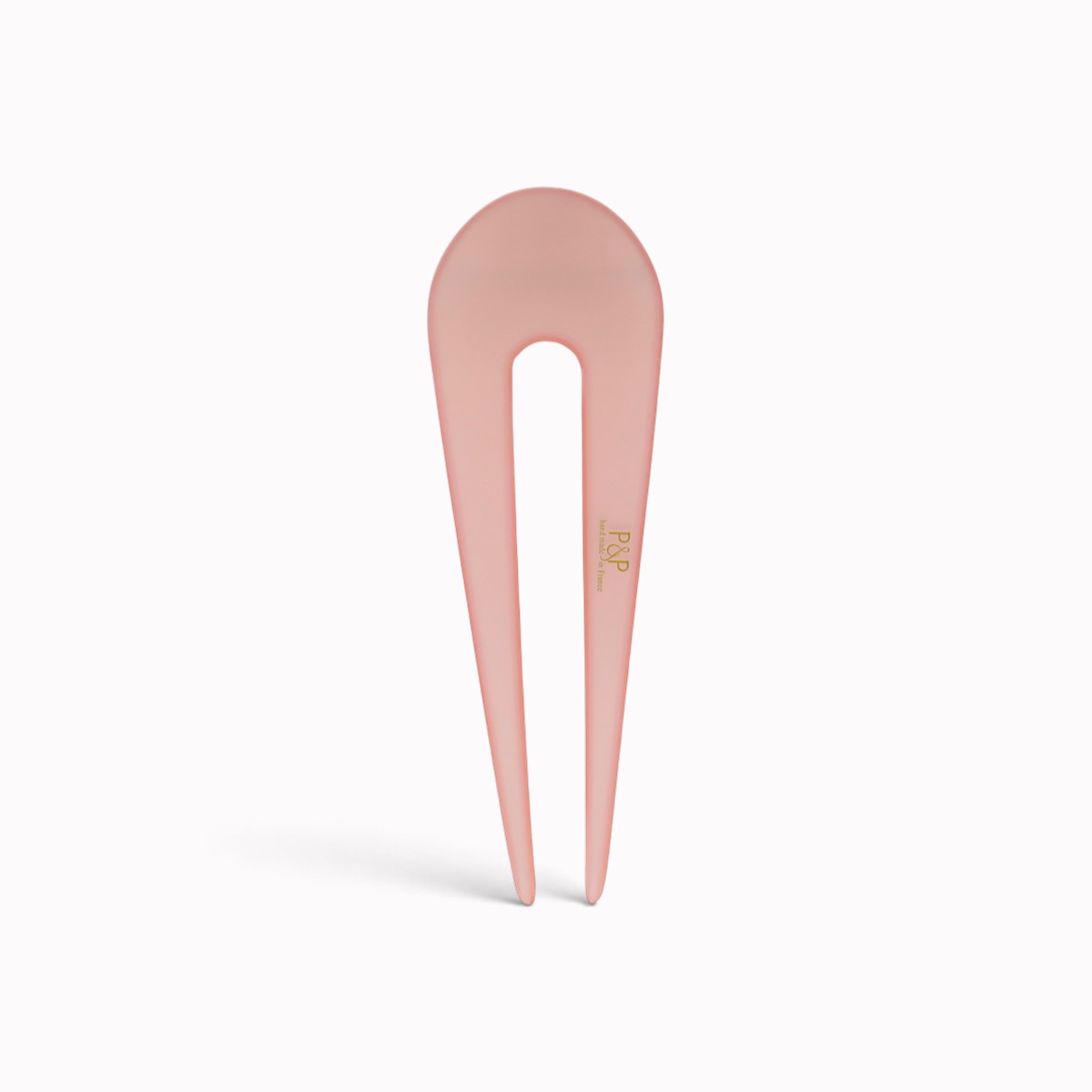 Épingle à chignon 9,5 cm rose pâle - verso