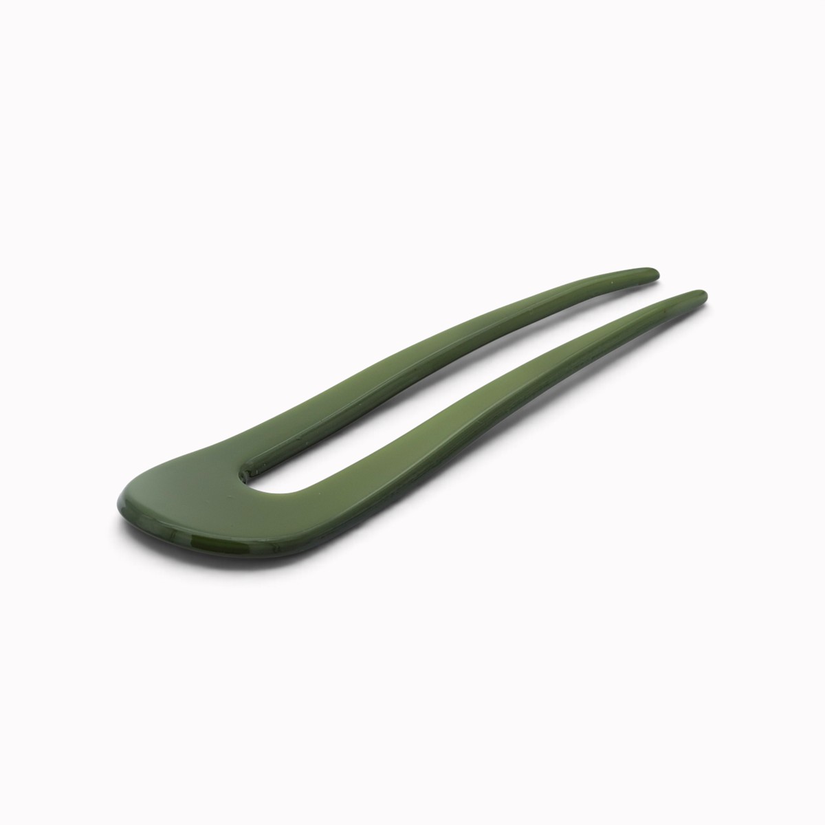 Épingle à chignon 9,5 cm vert guacamole - vue de côté