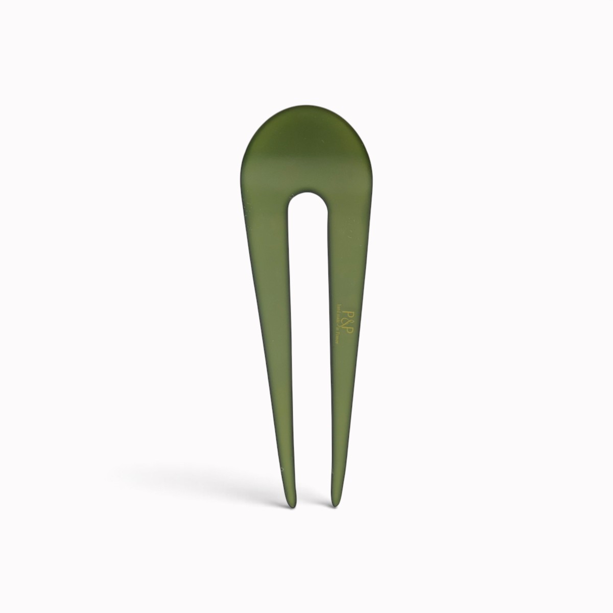 Épingle à chignon 9,5 cm vert guacamole - verso