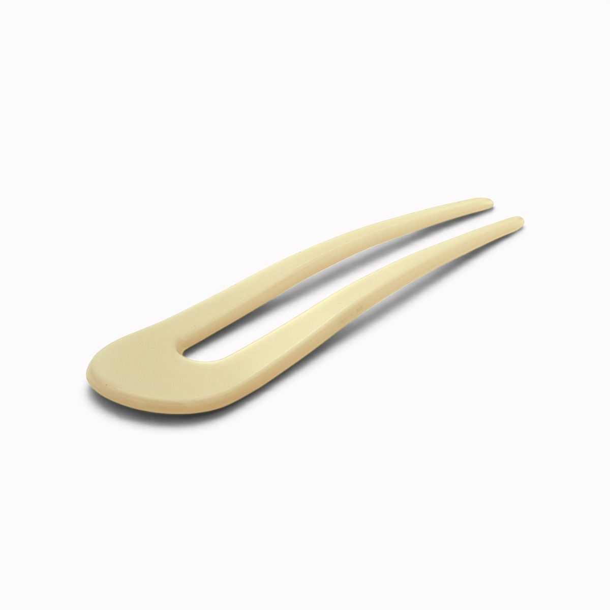 Épingle à chignon 9,5 cm vanille - vue de côté