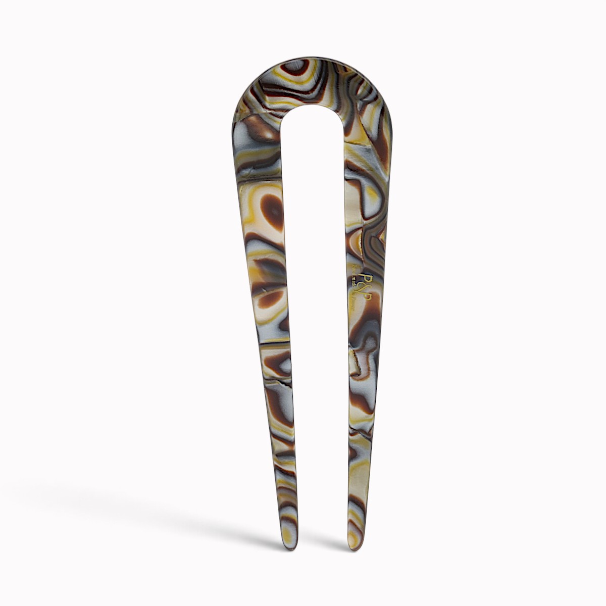 Épingle à chignon 10 cm onyx - verso