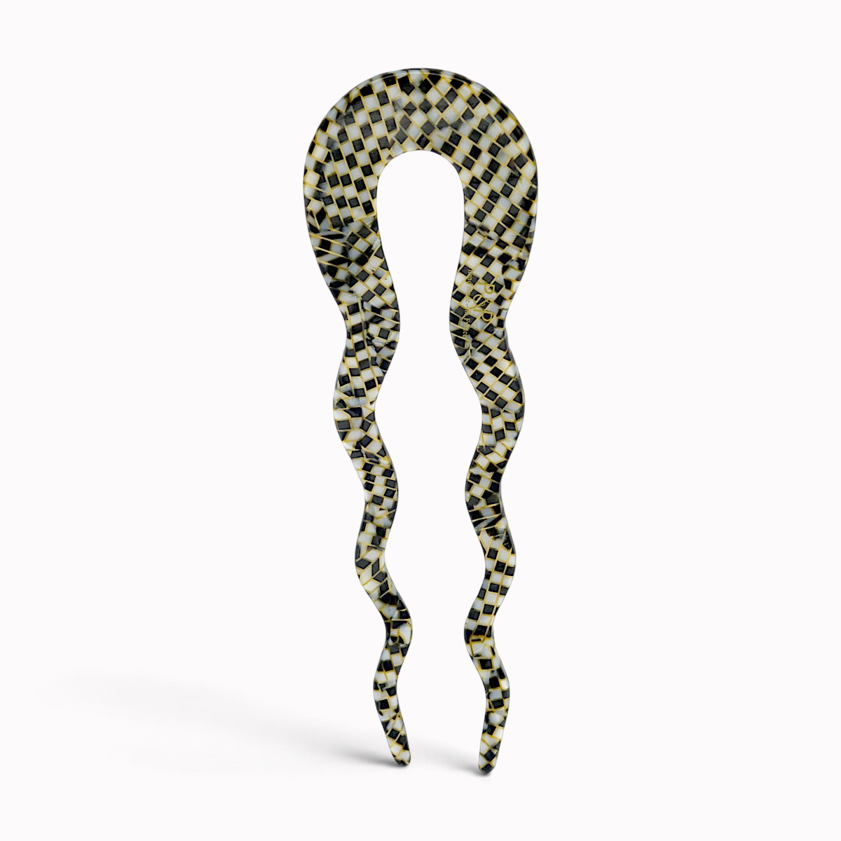 Épingle à chignon ondulée 10 cm opéra - verso