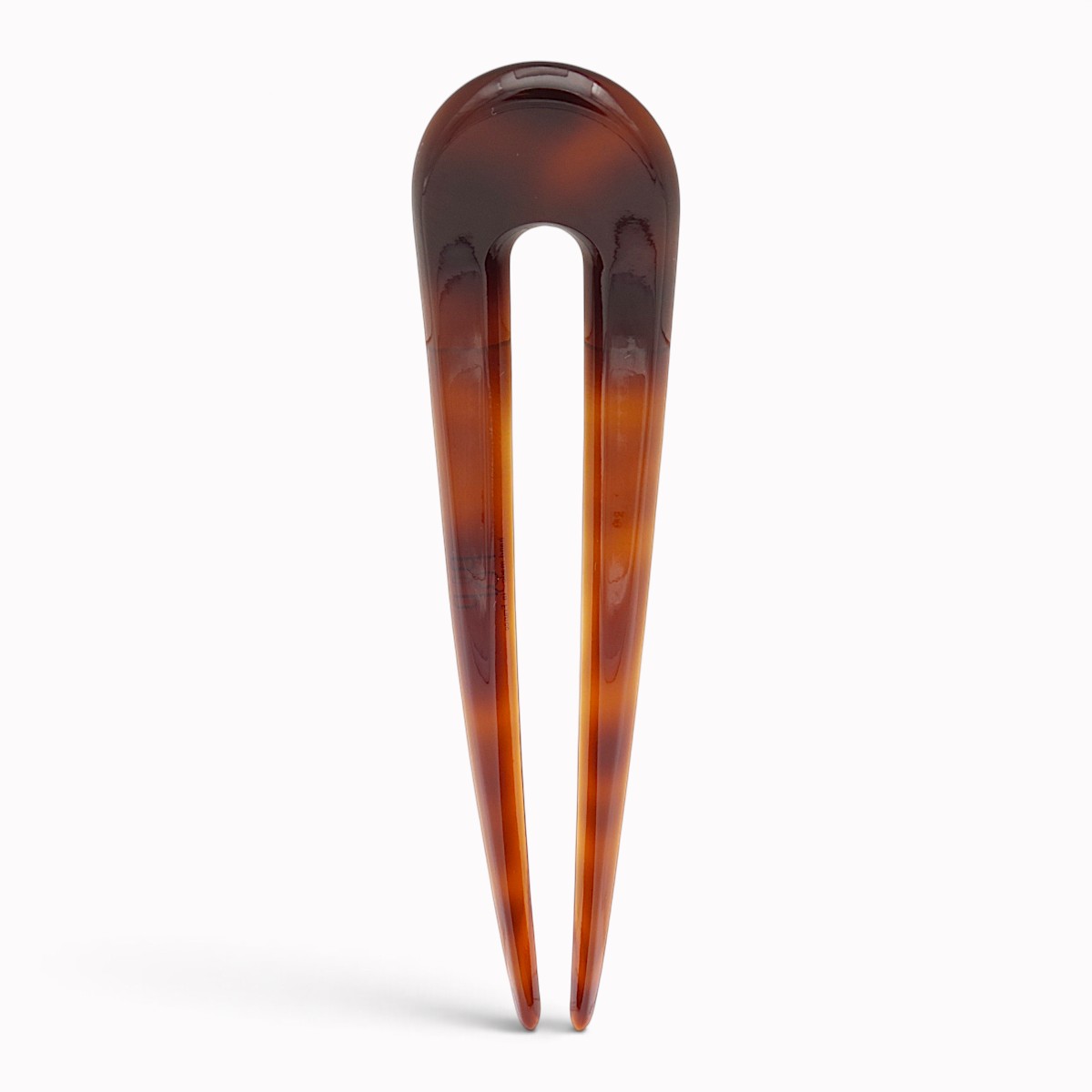 Épingle à chignon arrondie 11 cm vison