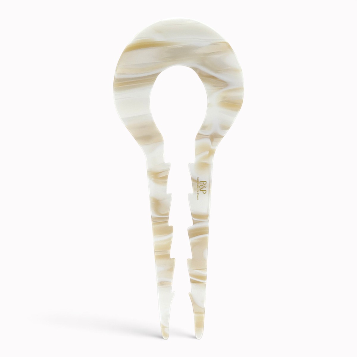 Grande épingle à cheveux crantée 13 cm alba - verso