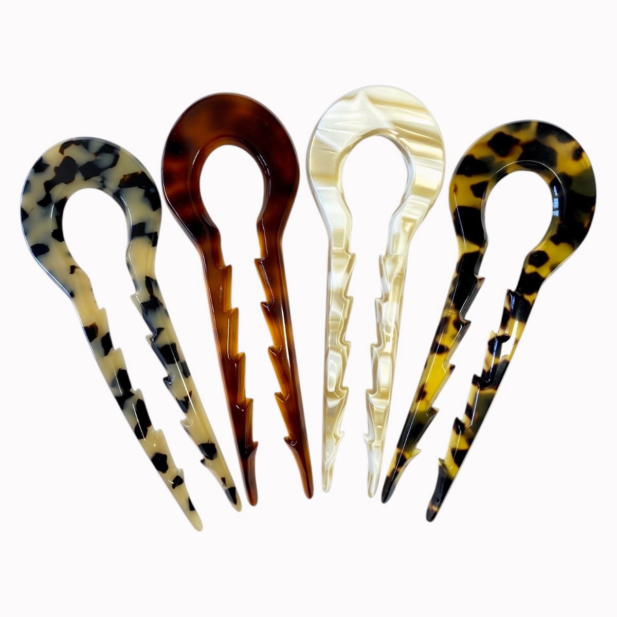 Grande épingle à cheveux crantée 13 cm - les 4 coloris