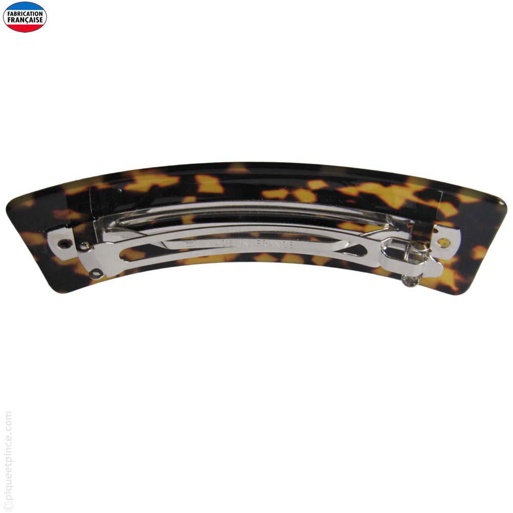 Grande barrette pour cheveux écaille foncé