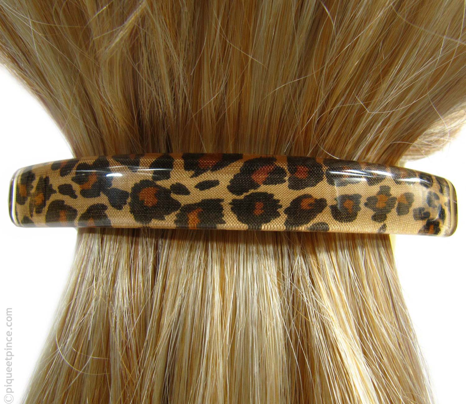 barrette à cheveux léopard