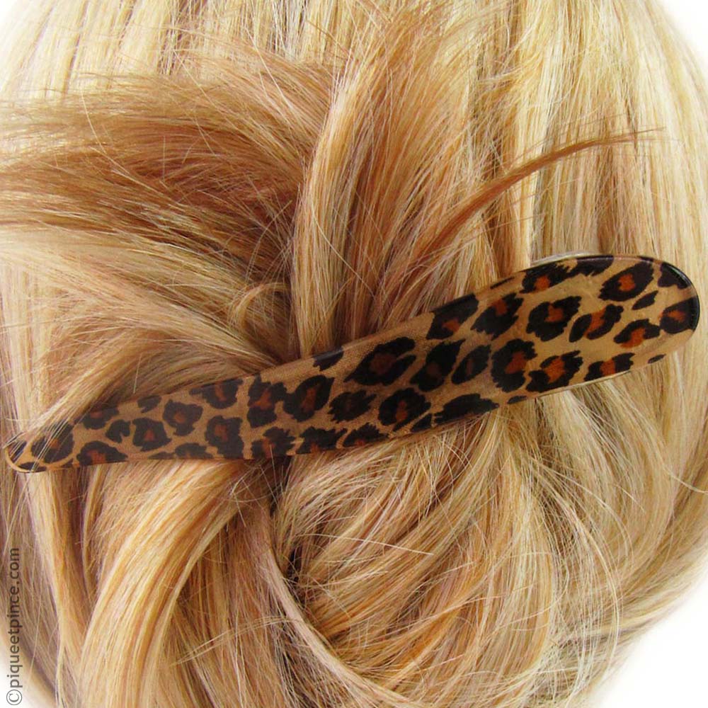 pince cheveux léopard