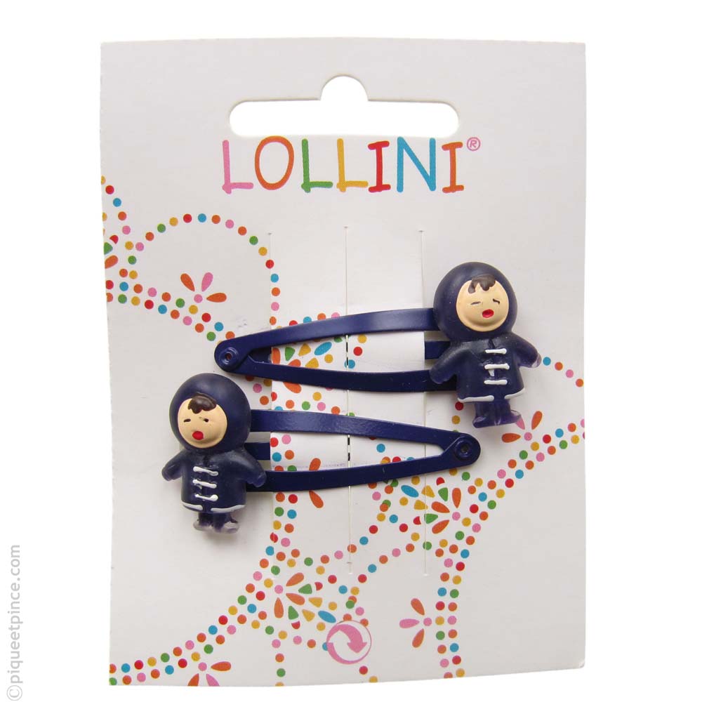 barrettes à cheveux enfant esquimaux violets