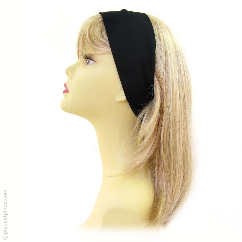 Bandeau pour cheveux, noir, Satin Twist MAKEUP Hair Accessories