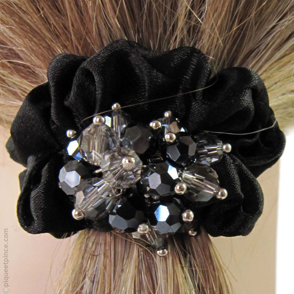 bijou de cheveux satin et cristal