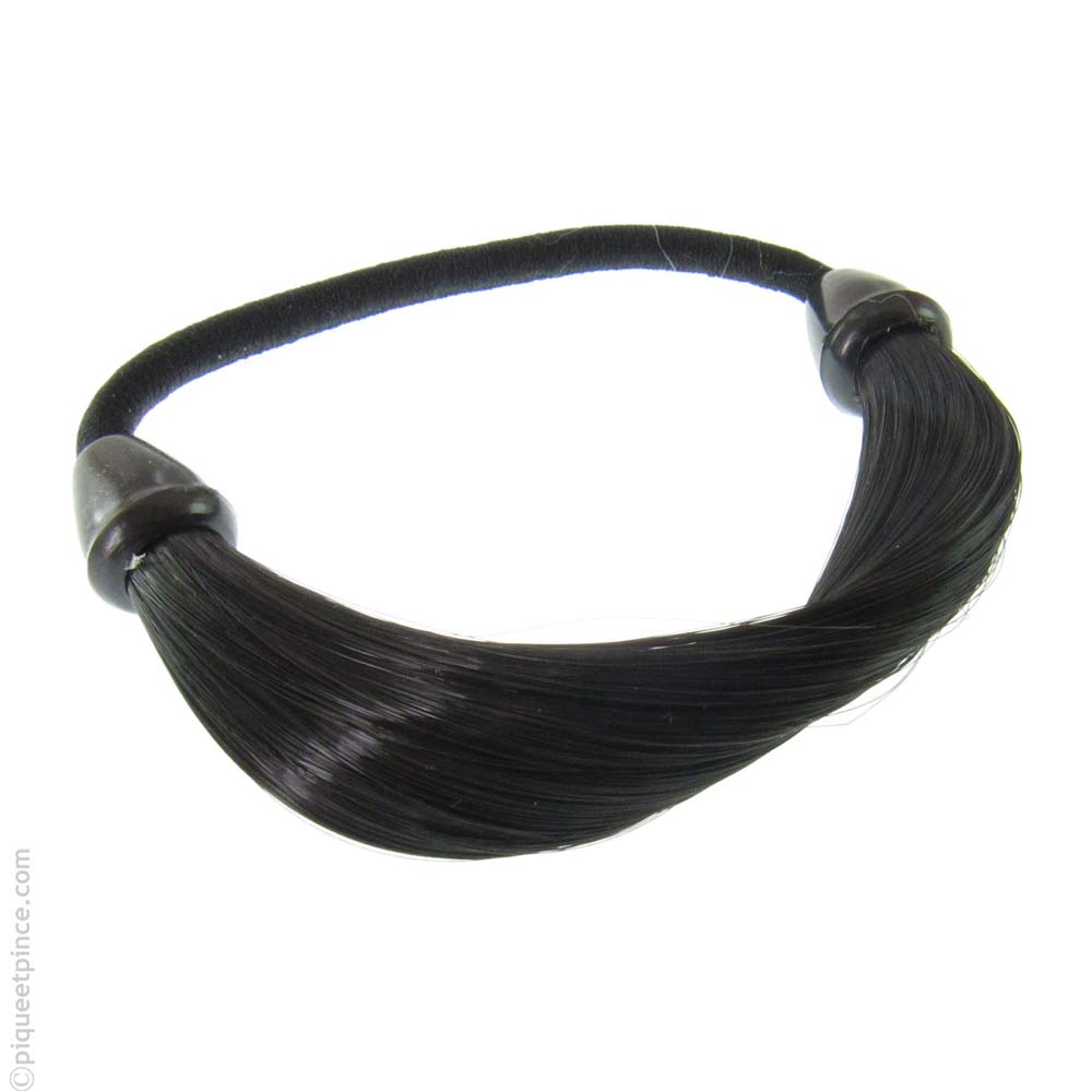 élastique cheveux synhétiques noirs copie