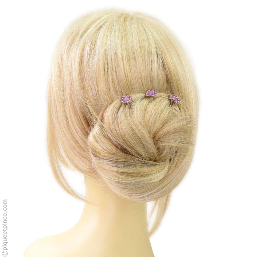 pics chignons fleurs lilas