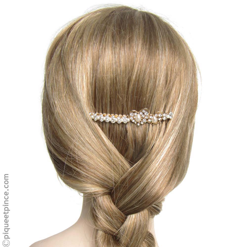 peigne mariage coeur
