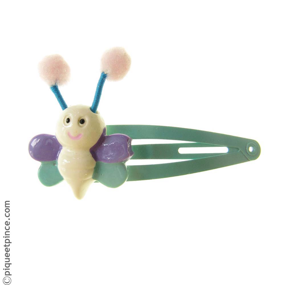 barrette clic clac papillon