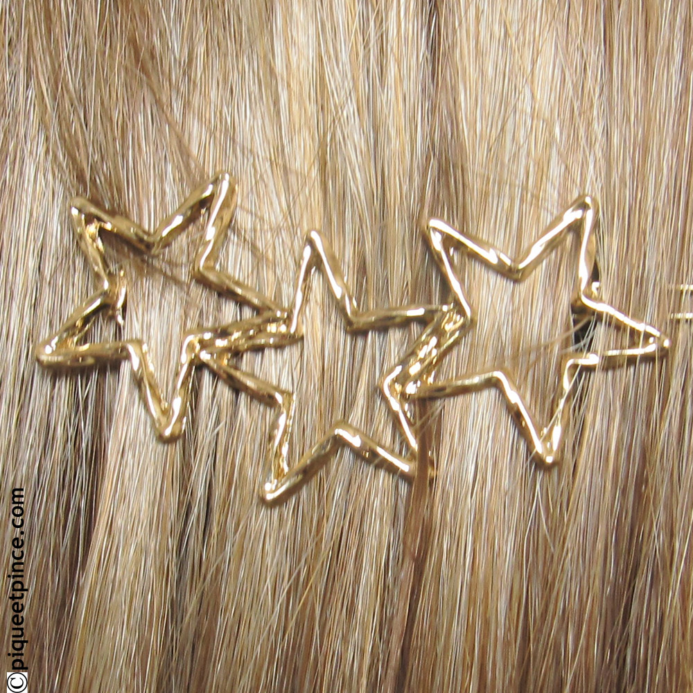 Accessoire cheveux étoiles or
