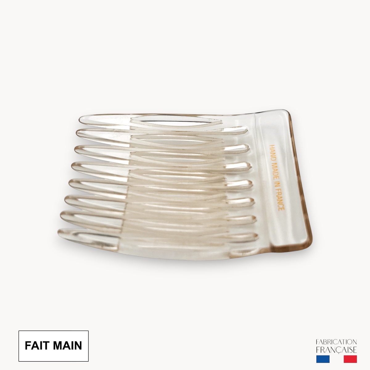 Peigne à Cheveux Vintage En Acétate - 5 Dents, Forme Tortue, Pour Chignon, Queue De Cheval - Style Coréen