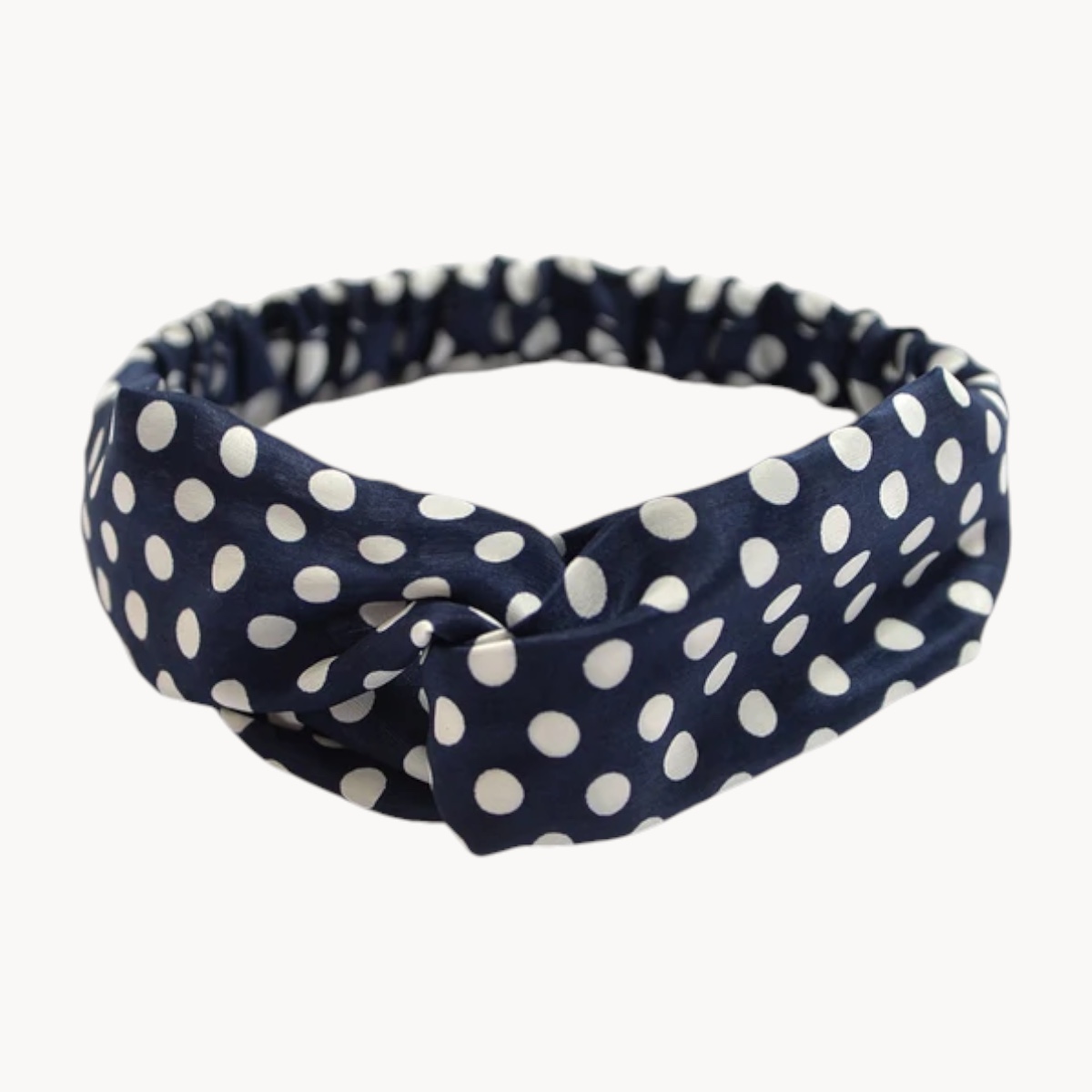 Bandeau à cheveux esprit 70's Soleil bleu