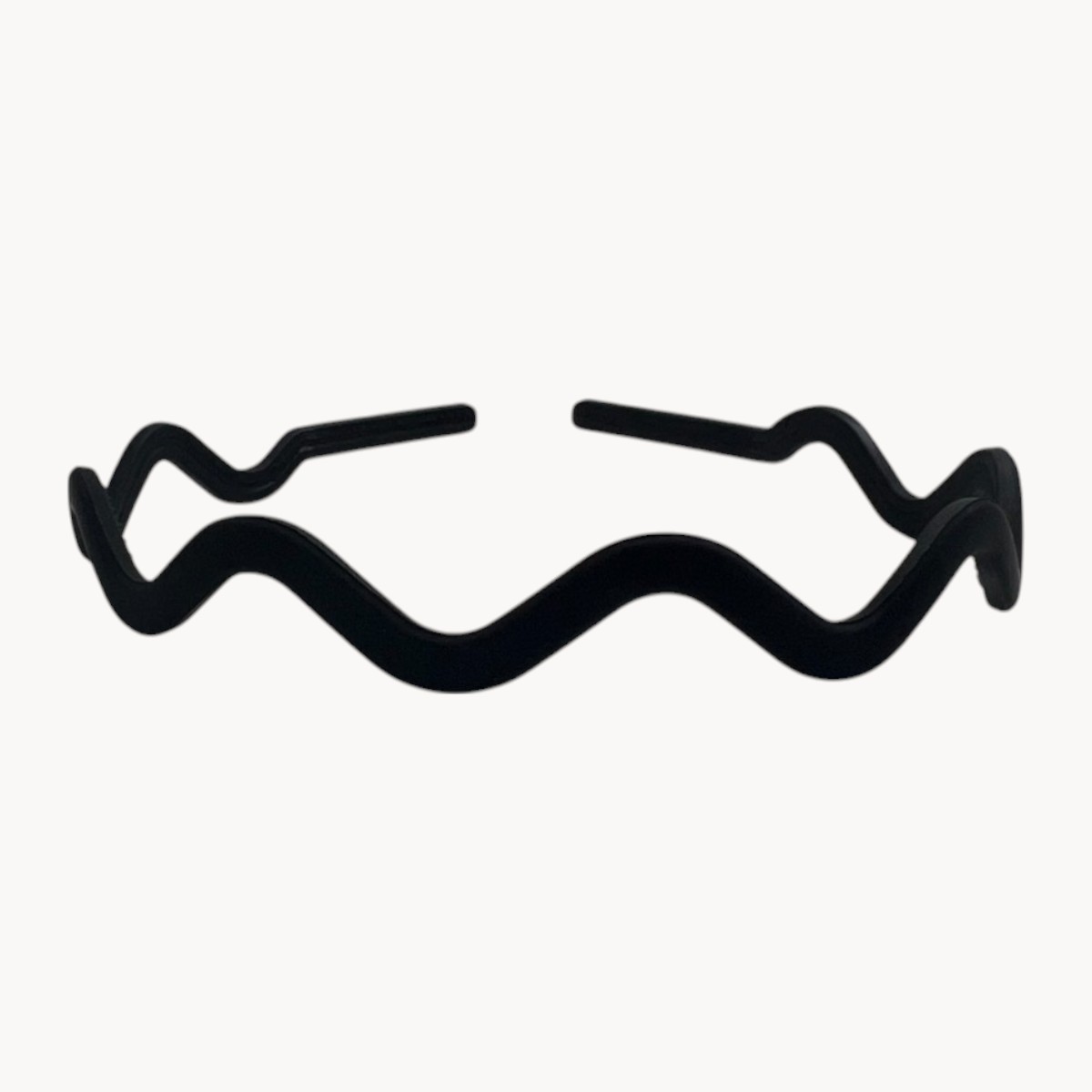 Serre-tête homme noir à motif ondulé – Style moderne et maintien confortable