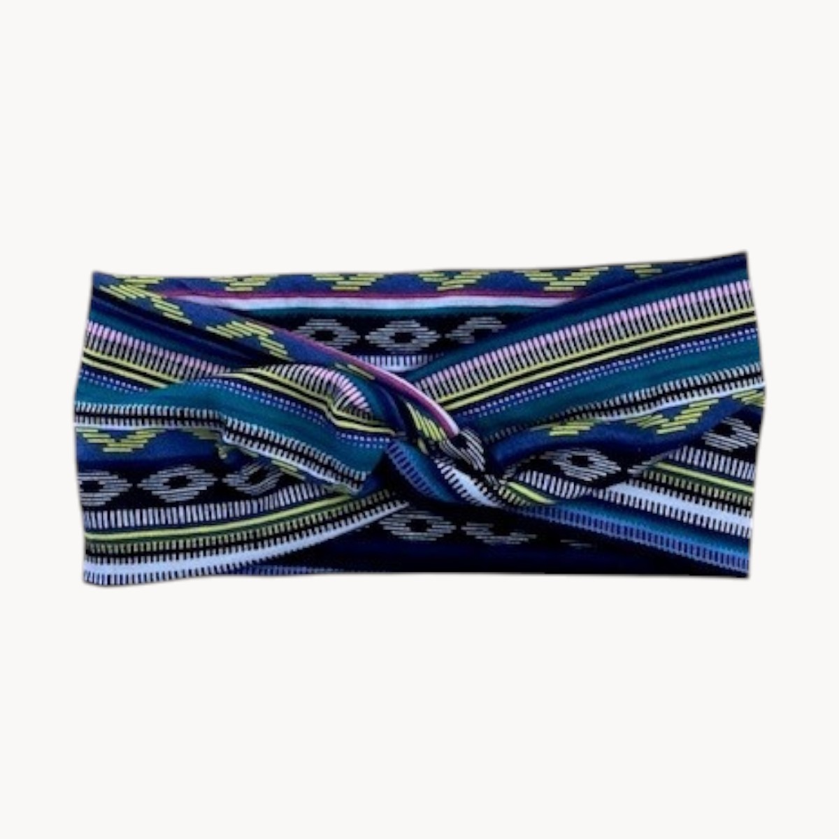 Bandeau Cheveux – Motifs Graphiques Multicolores