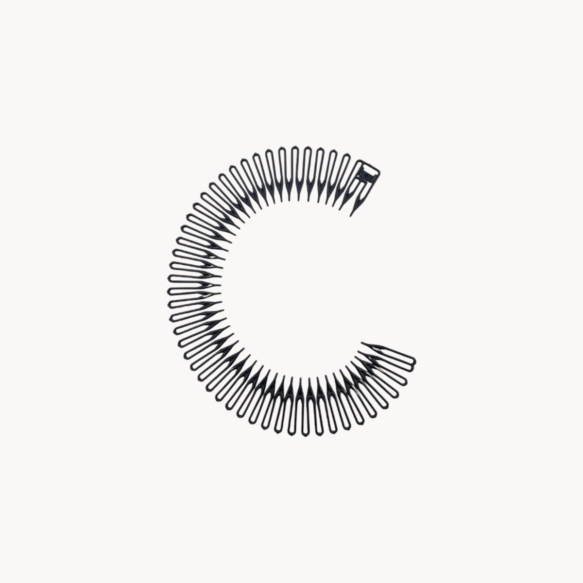 Serre-tête spirale noir