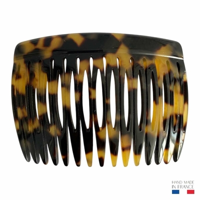 Peigne à cheveux écaille foncée - 15 dents