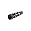barrette cheveux clic clac motif floral noir-Photoroom