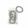 élastiques cheveux tresse 5 cm gris