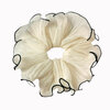 Chouchou cheveux plisse blanc 17cm