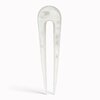 Épingle à chignon arrondie 11 cm blanc nacré