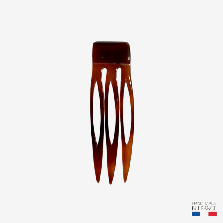 Peigne chignon doré Diadème en filigrane et cristaux