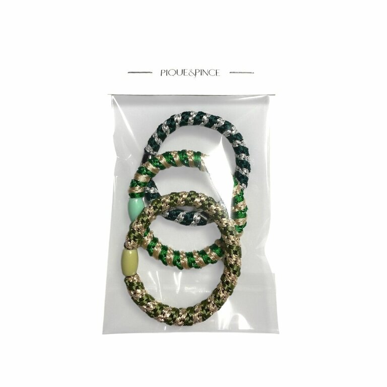 Élastiques Cheveux Sans Métal - Lot De 6 - Couleur Blanc - Diamètre 5cm - Fabriqué En Italie - Neuf Dans Son Emballage