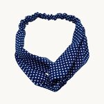 bandeau-cheveux-bleu-marine-pois-blanc